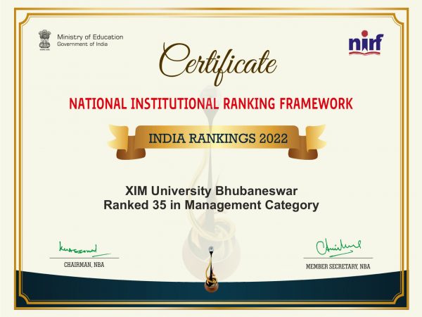 NIRF Certificate 2022