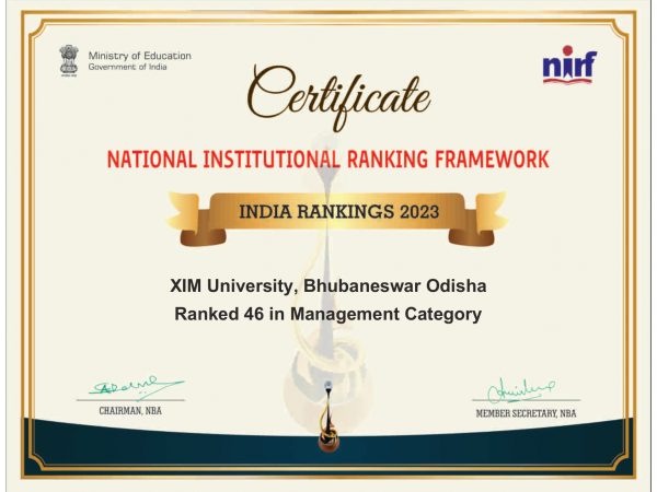 NIRF Certificate 2023